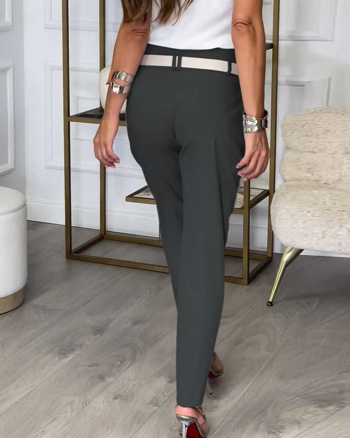 Mila | Pantalon élégant avec ceinture