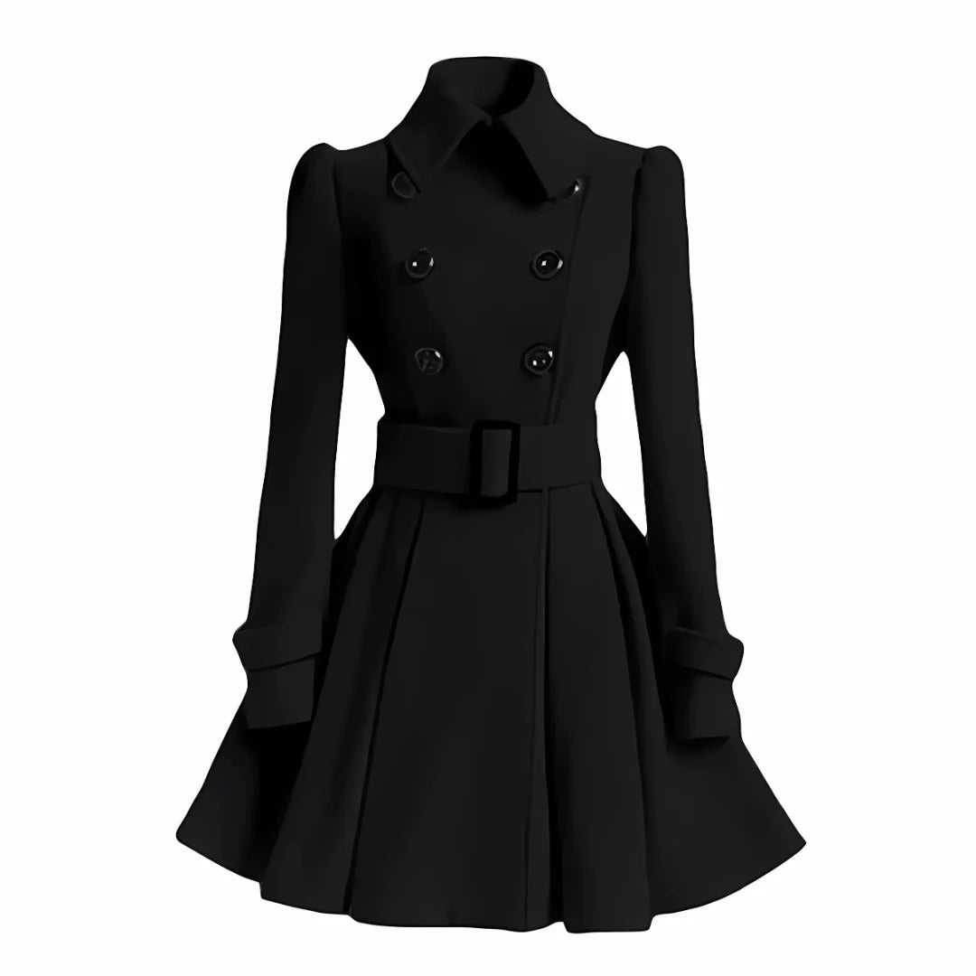 Manteau Iconique Hiver Fit & Flare – Élégance Intemporelle & Chaleur