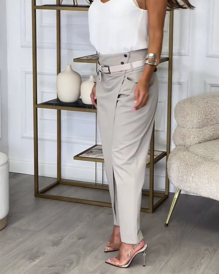 Mila | Pantalon élégant avec ceinture